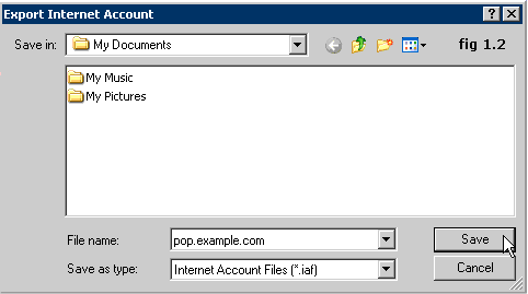 Export Internet Account